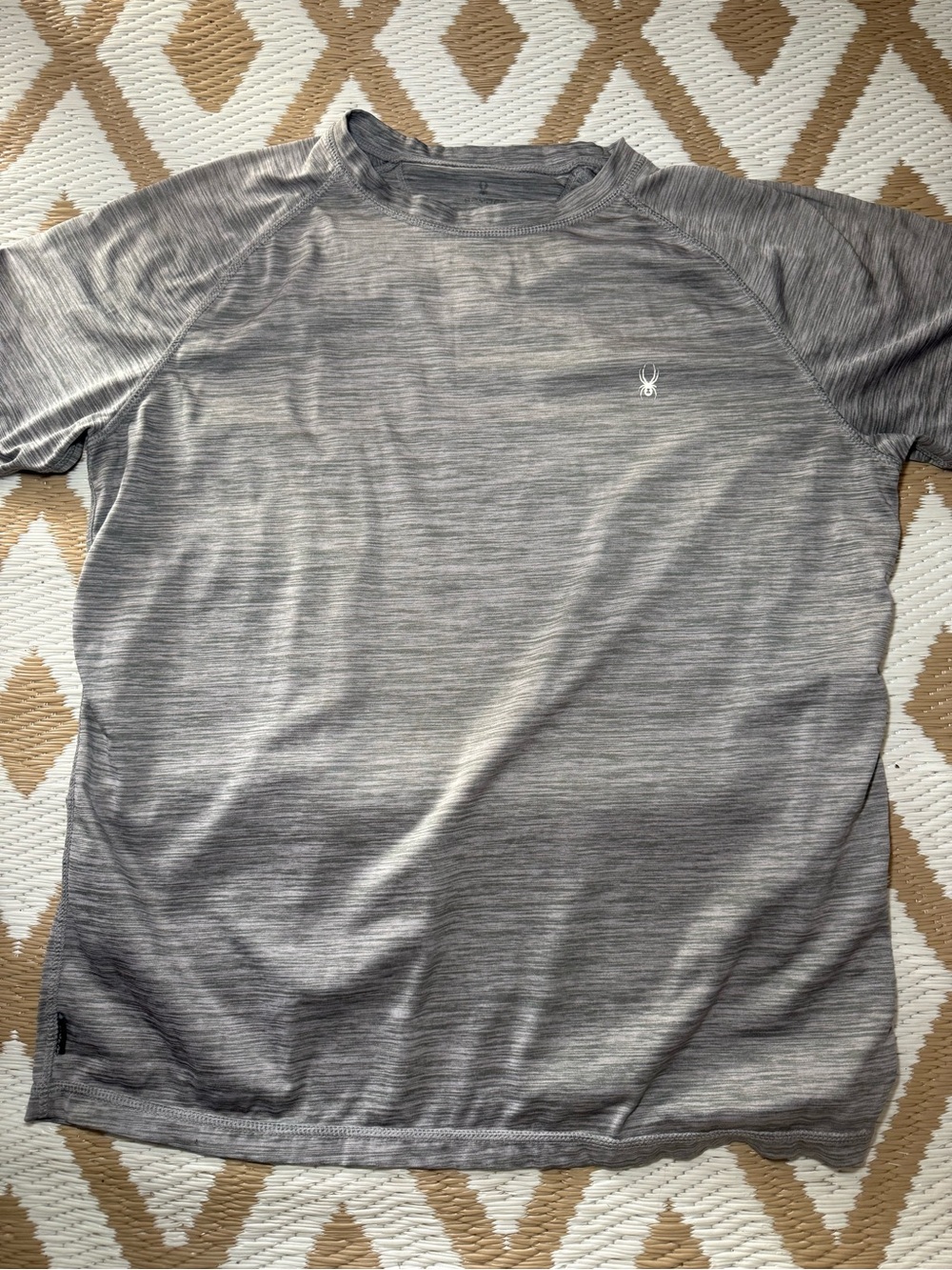 Spyder Men's Heather Gray Short Sleeve Performance Tee